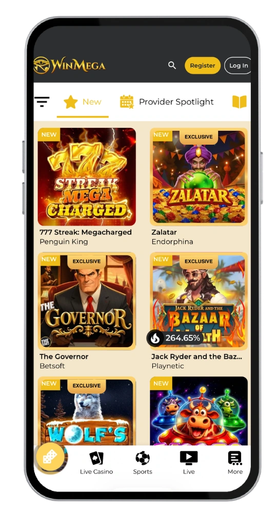 WinMega casino login